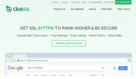 單擊 SSL - 最好和最便宜的 SSL 證書提供商