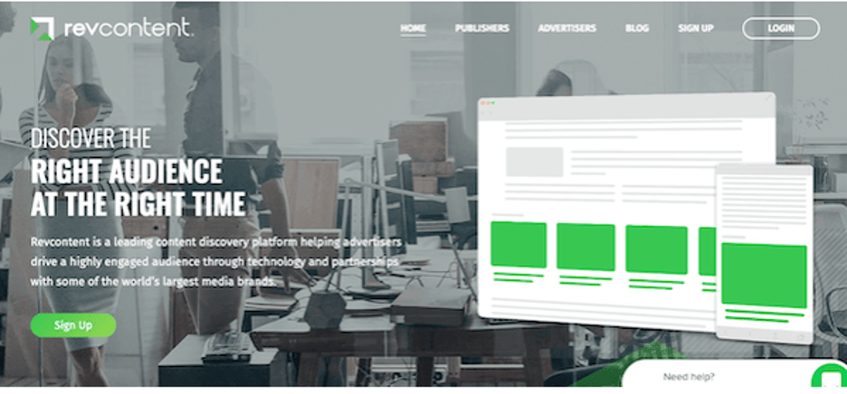 Revcontent - Google AdSense 的最佳替代品