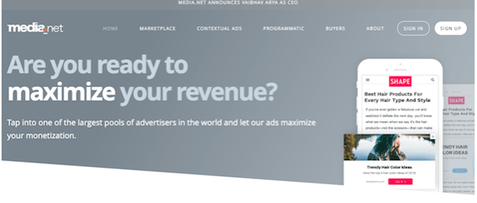 Media.Net - Google Adsense 替代品