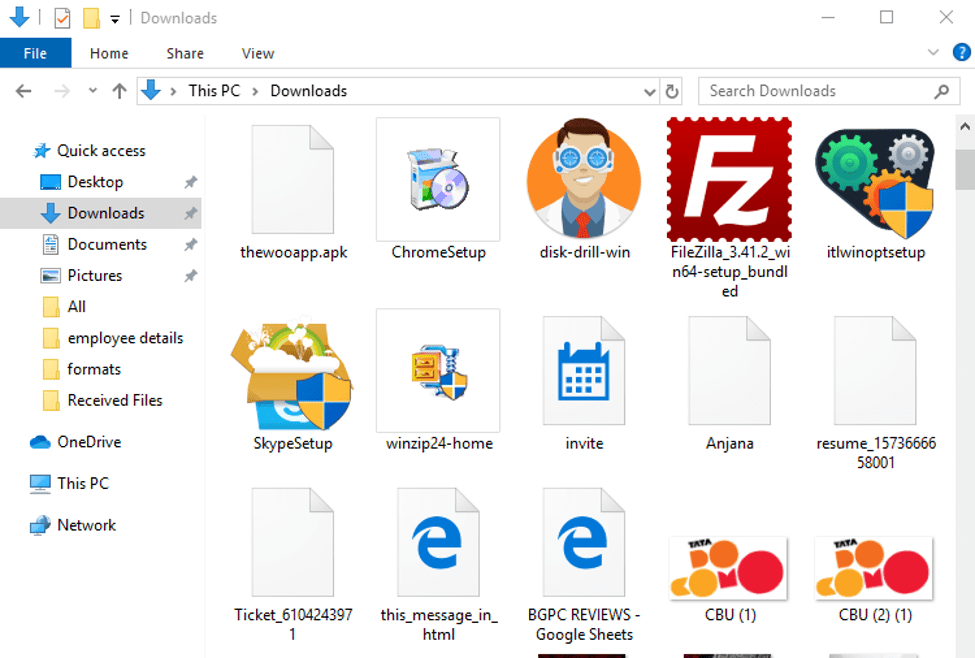 下載不需要的文件 Downloaded Unwanted Files