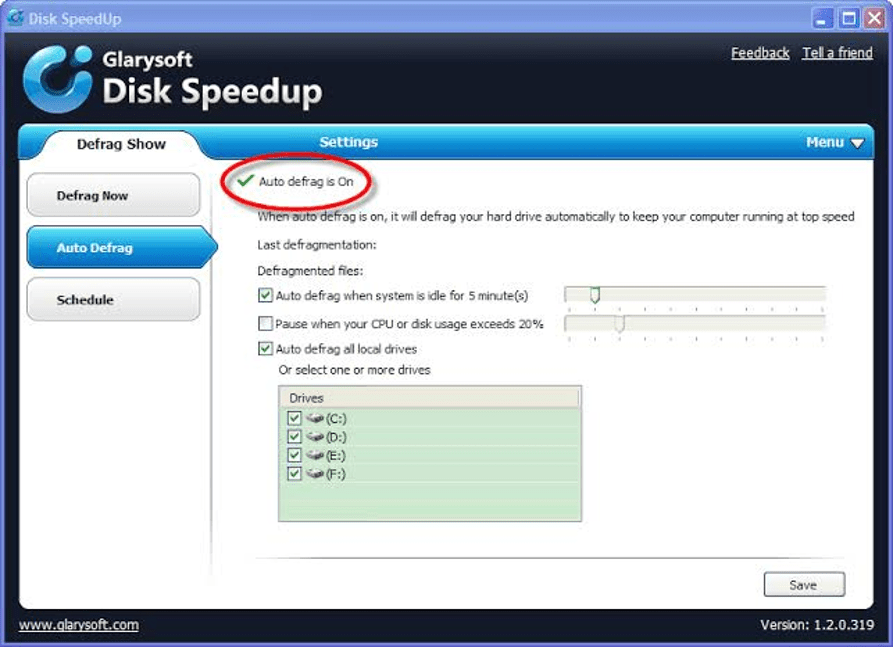 Glarysoft 磁盤加速 Glarysoft Disk Speedup