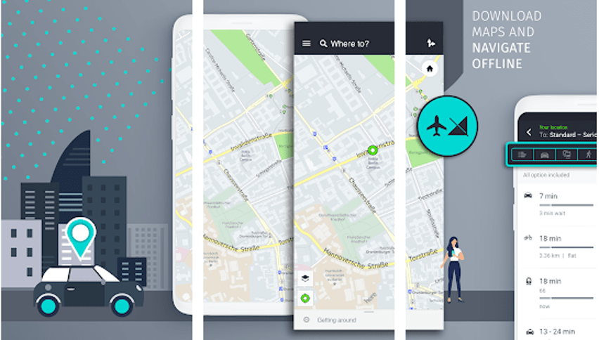 最佳 Google 地圖替代方案 - Here WeGo