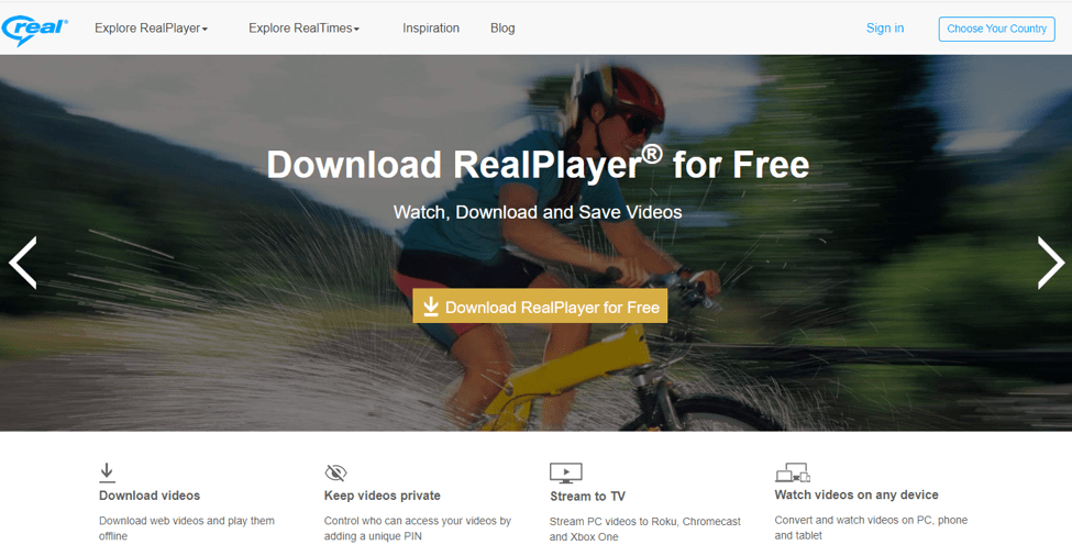 適用於 Windows 的最佳媒體播放器 - Real Player