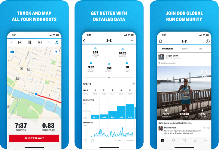 MapMyRun - Le migliori app per la corsa