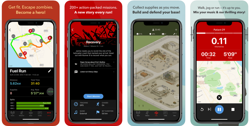 Gli zombi scappano! - Le migliori app per la corsa