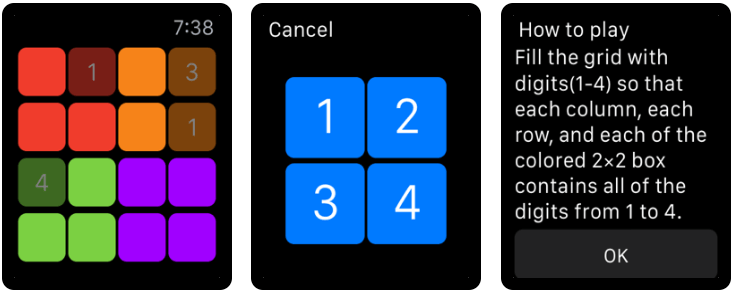 數獨 - Apple Watch 上的遊戲