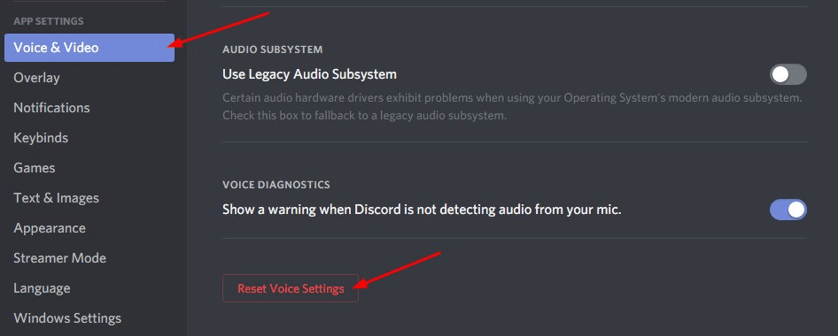 重置語音設置以修復 Discord 麥克風無法正常工作