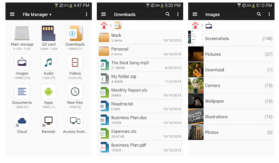 最佳 Android 文件管理器應用程序 - 文件管理器 + -