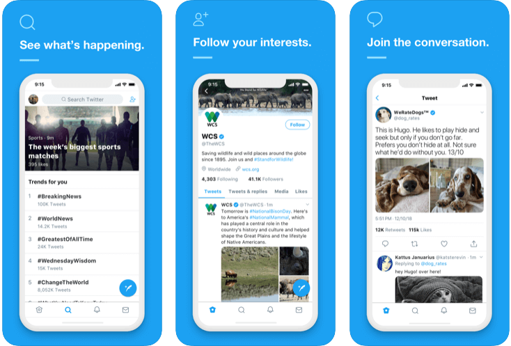 Twitter - Le migliori app di social media per gli esperti di marketing