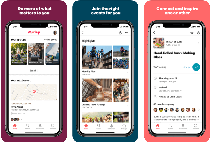 Meetup - Le migliori app di social media marketing