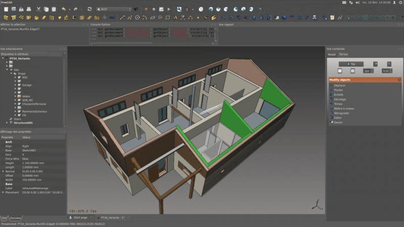 FreeCAD - 免費的建築設計軟件