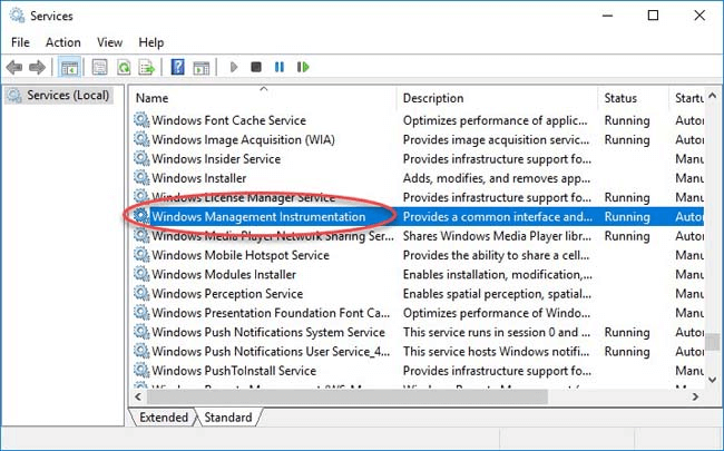 Windows 管理規範服務