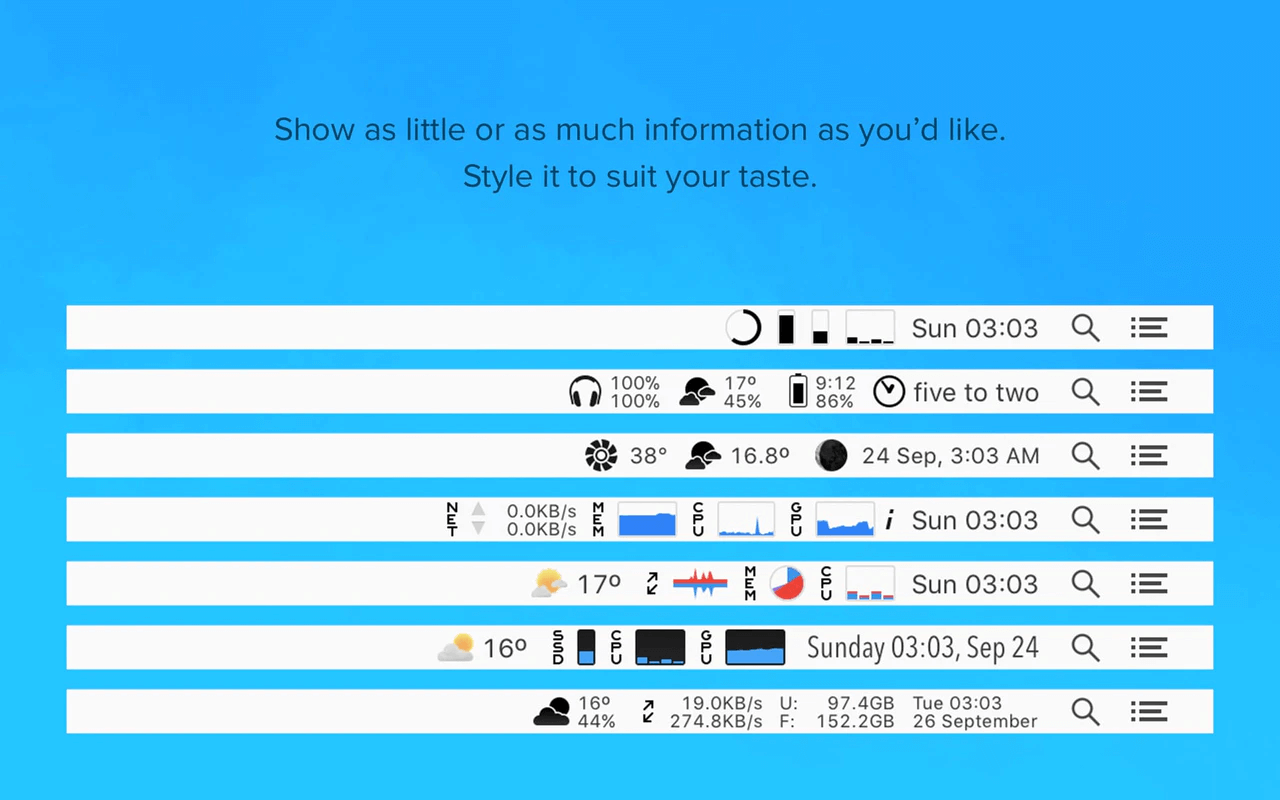 iStat Menus - 最佳 Mac 應用程序