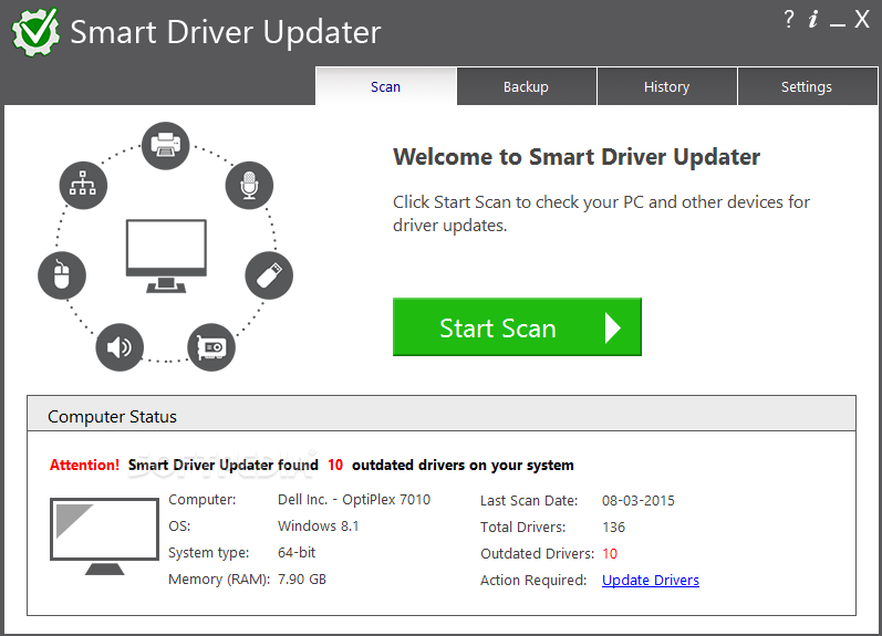 Intelligenter Treiber-Updater
