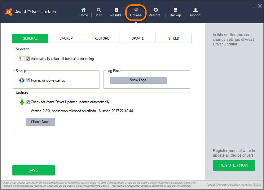 Avast-Treiber-Updater