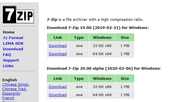 7-Zip Software to Open RAR File