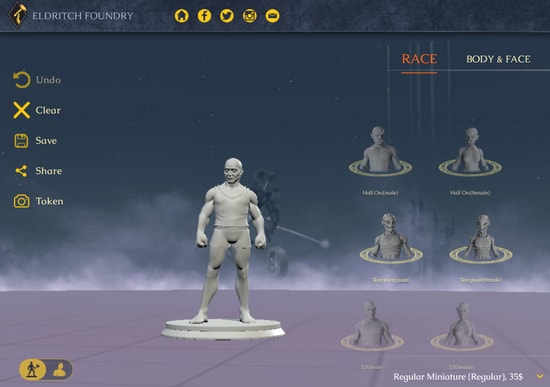 Eldritch Foundry - Hero Forge 的廉價替代品