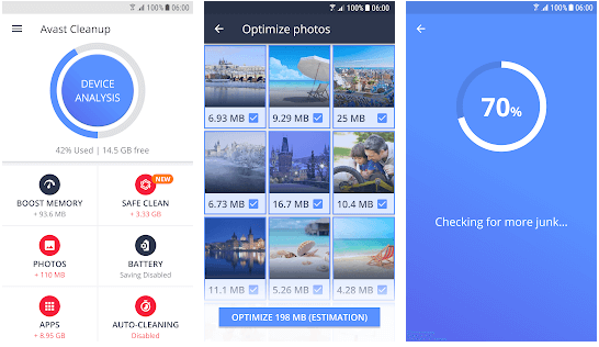 Avast Cleanup and Boost，電話清潔器，優化器