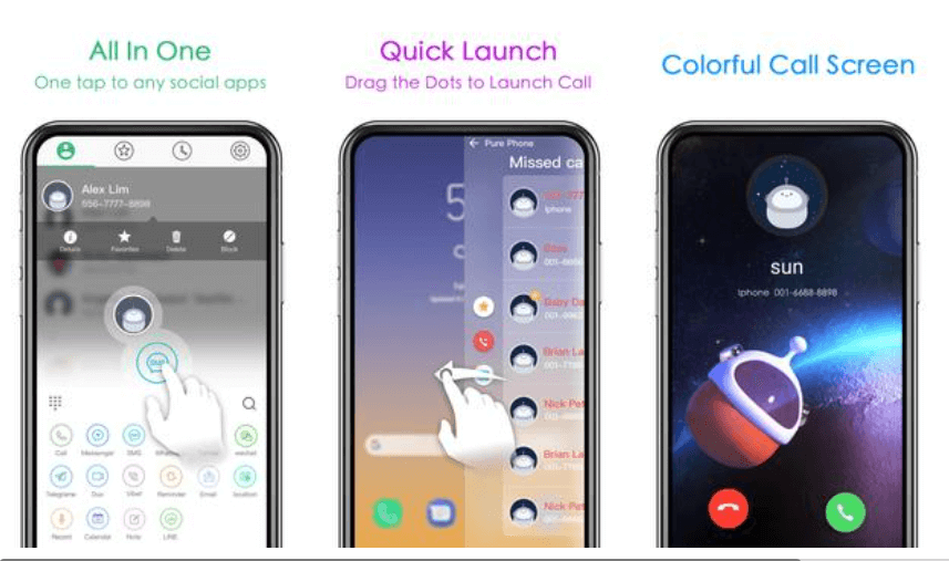Pure Phone - Best Free Android Dialer App