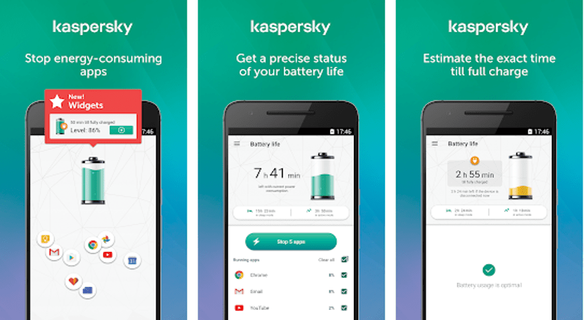 Best Battery Saver App - Kaspersky Battery Life
