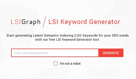 LSI 圖表 - LSI 關鍵字生成器