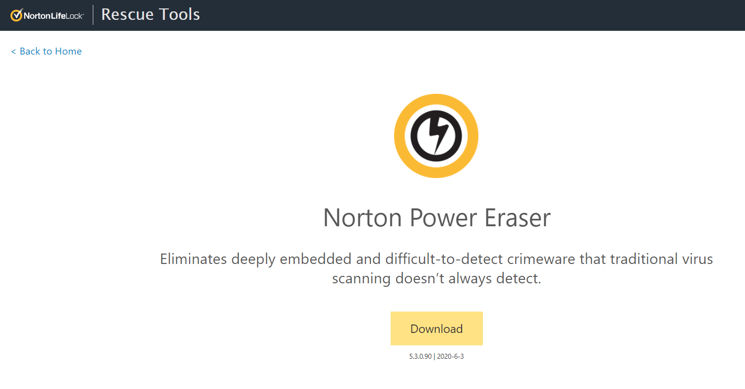 Norton Power Eraser - Best Windows Adware Remover 