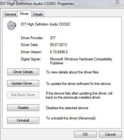 Head To Driver Tab Then Click On Roll Back Driver Option