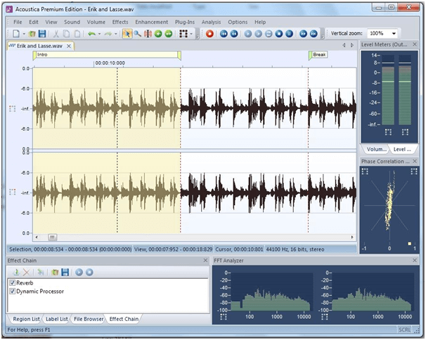 Acoustica Basic - Windows 音頻編輯軟件