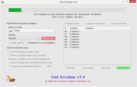 ใช้ HardDisk Scrubber เพื่อลบข้อมูลของคุณอย่างถาวร