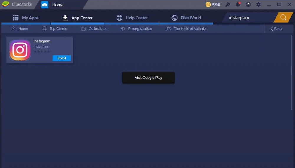 BlueStacks - Ferramenta popular como Gramblr