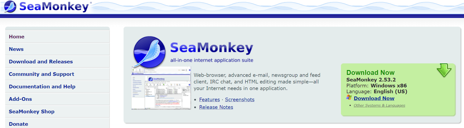 SeaMonkey — lekka przeglądarka dla systemu Windows