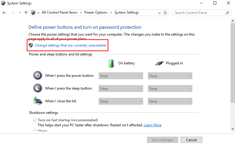 Head To Change Settings That Are Currently Unavailable