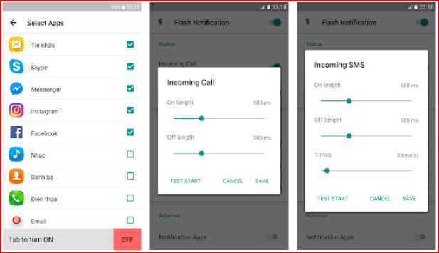 Flash Notification