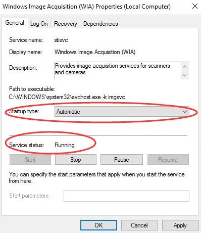 Sure The Startup Type Is Set To Automatic Approach and Status Of Service Set Running