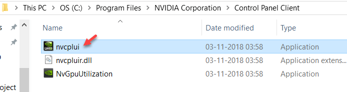 Manually Launch Nvidia Control Panel