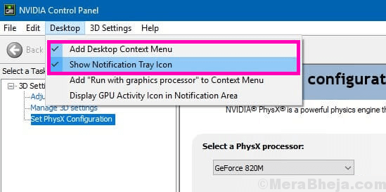 Unhide the Nvidia Control Panel