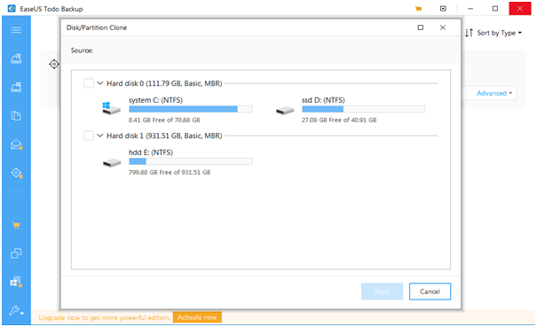 EaseUS Todo Backup - Melhores aplicativos de clonagem de disco para Mac