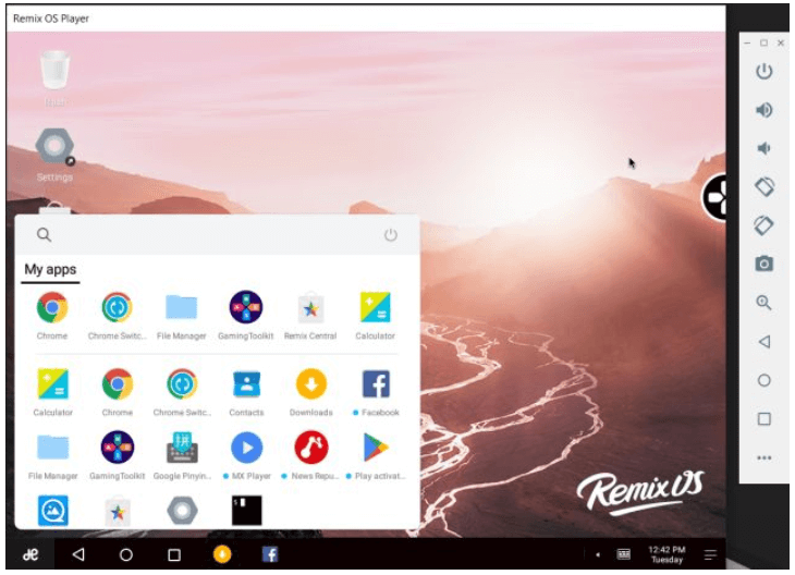 Émulateur Remix OS Player