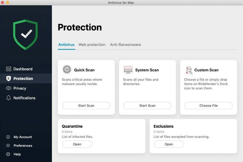 Антивирусное программное обеспечение Bitdefender для Mac