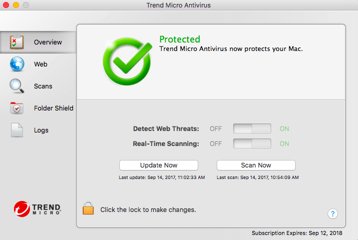 Антивирус Trend Micro для Mac