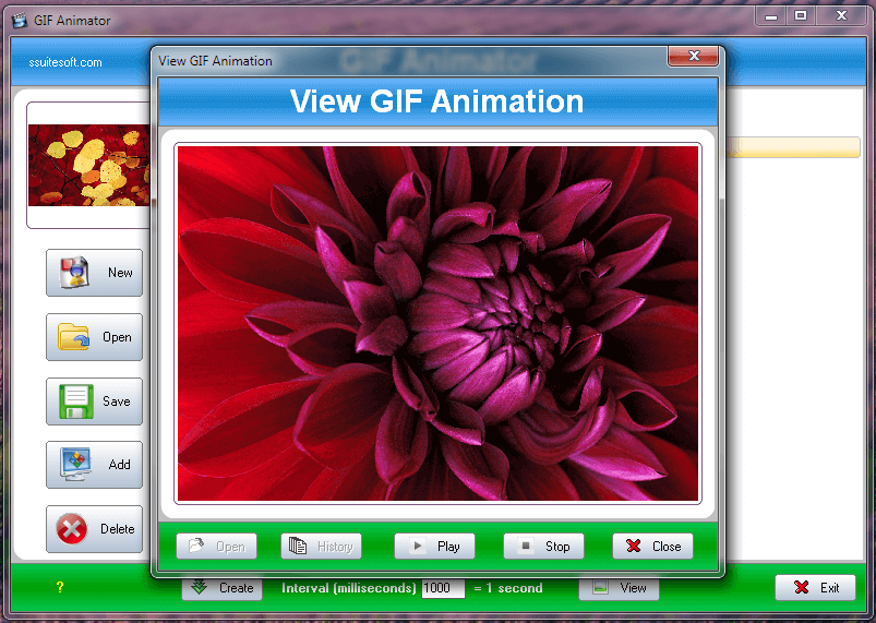Software de animação GIF SSuite para Windows 2020