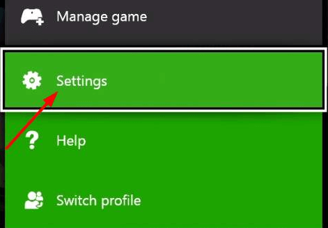 Choose The Settings Option