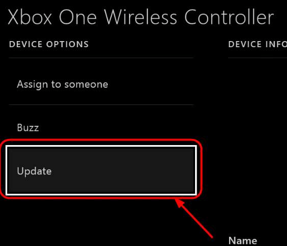 Choose Update Option To Proceed Further