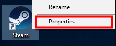 Choose Properties From Context Menu List