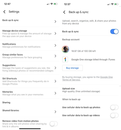 upgrade Google photos storage limit