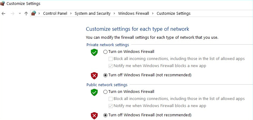Window customize setting