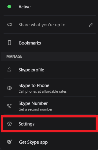 scroll down to choose Settings