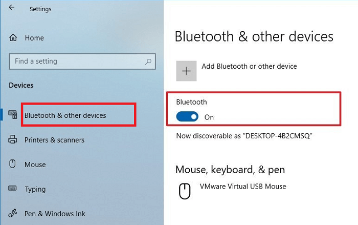 Turn On Bluetooth