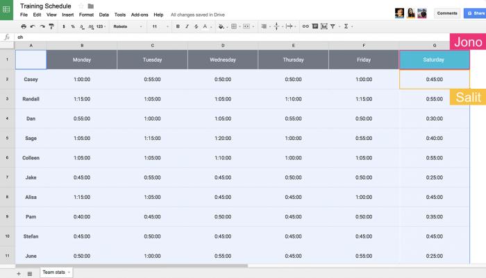 Google Sheets
