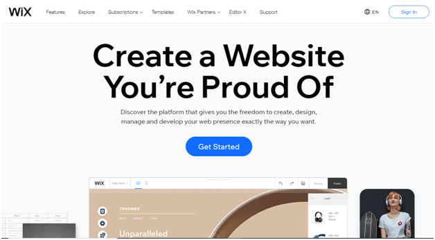 蠟 Wix - Tumblr Alternative